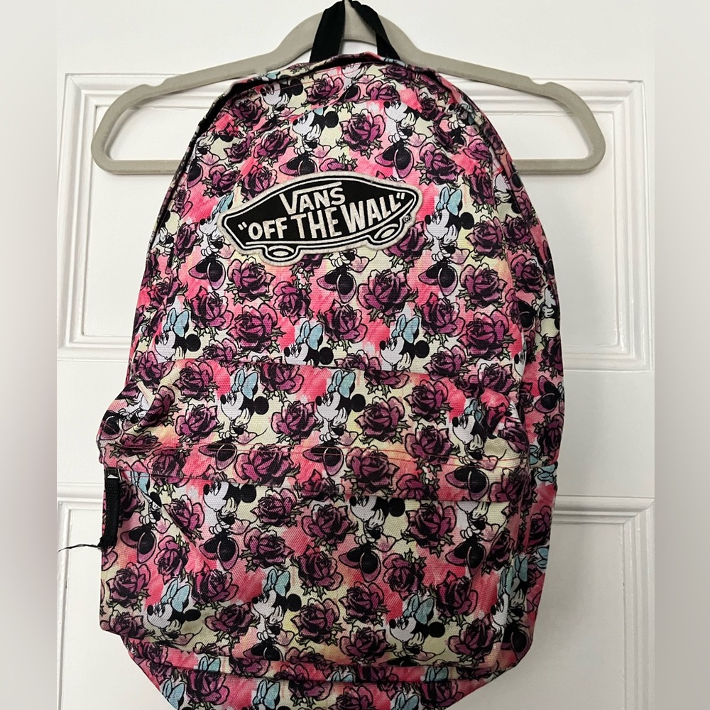 Vans Disney “Off The Wall” Minnie Mouse Disney Floral Backpack